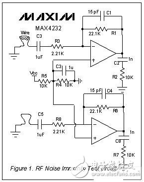  采用電波暗室測(cè)試電路的RF噪聲抑制能力