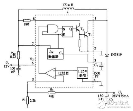 mc34063的工作原理詳解(含mc34063引腳圖及功能_內(nèi)部結(jié)構(gòu)_特性參數(shù)及應(yīng)用電路)