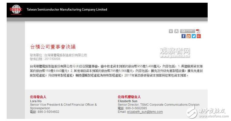 臺(tái)積電tsmc投資200多億建廠這是要做什么