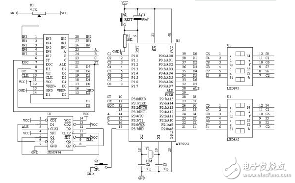 adc0809用法詳解_引腳圖及功能_工作原理_內(nèi)部結(jié)構及應用電路