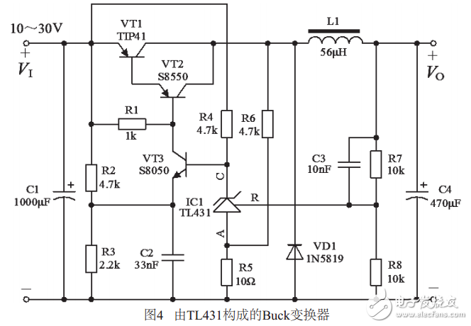 TL431構(gòu)成的自激式Buck變換器