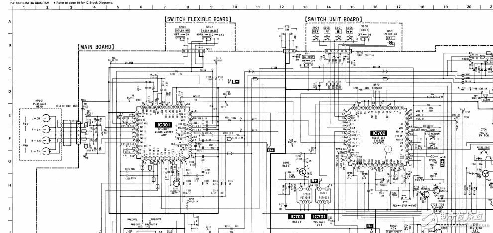 索尼隨身聽(tīng)WM-EX922維修圖紙