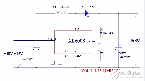 xl6009芯片中文資料及升壓應用電路（工作原理、引腳圖及功能、內部結構及參數(shù)）