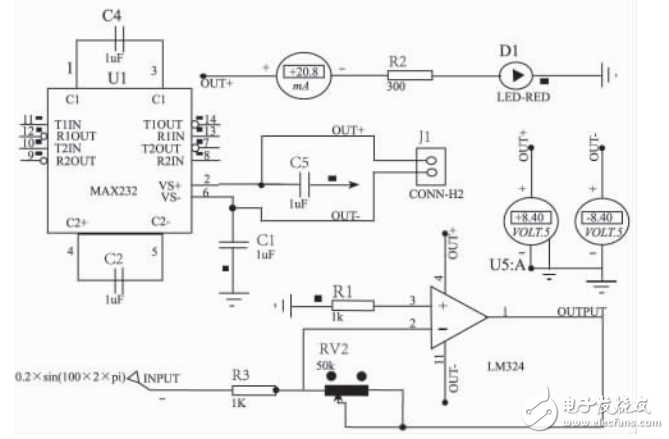 基于MAX232的正負(fù)電源設(shè)計