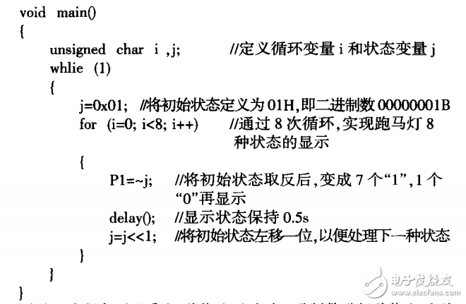 MCS-51單片機(jī)控制跑馬燈的三種方法