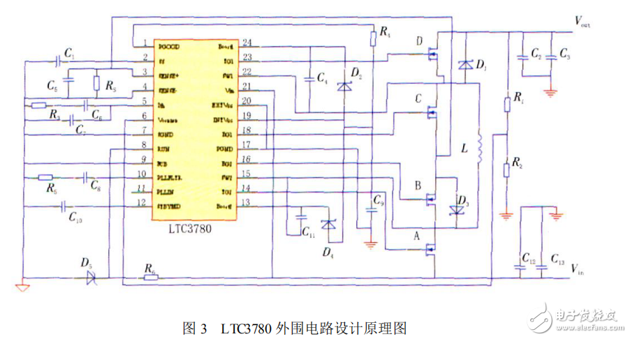 電源轉(zhuǎn)換模塊LTC3780的工作性能仿真分析