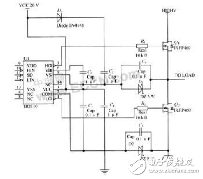 ir2110中文資料詳解_引腳圖及功能_工作原理_內部結構及應用電路