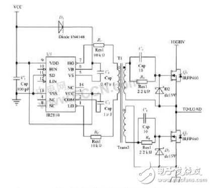 ir2110中文資料詳解_引腳圖及功能_工作原理_內部結構及應用電路