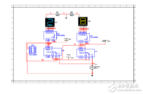74ls90設計60進制計數(shù)器