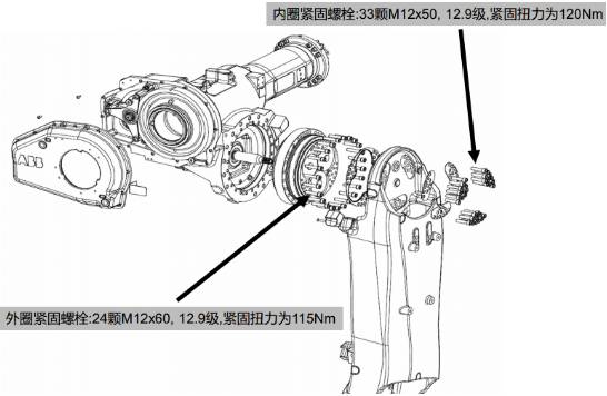詳細(xì)圖文解析更換ABB大型機(jī)器人二、三軸減速機(jī)