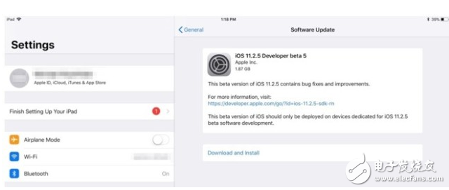 蘋(píng)果推送了iOS11.2.5beta 5測(cè)試版 正式版即將到來(lái)