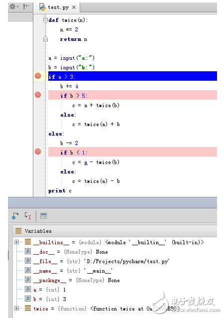 python程序調(diào)試中設(shè)置條件斷點(diǎn)