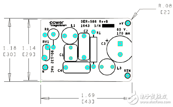 [原創(chuàng)] PowerIntLYT7503D10W調(diào)光LED驅(qū)動器參考設(shè)計DER586