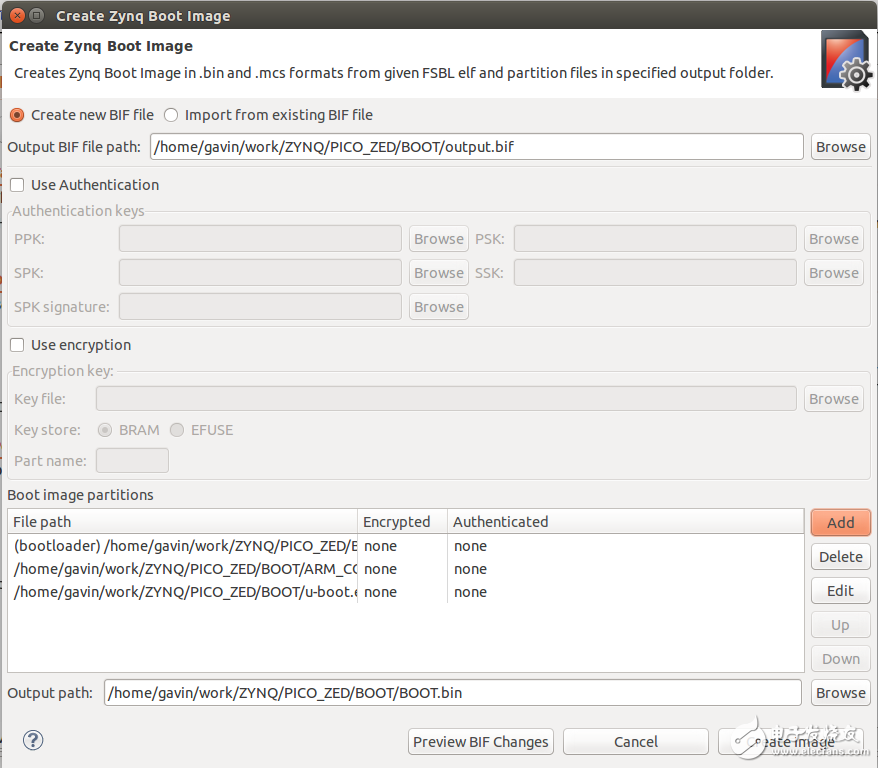 Zynq 7015 linux跑起來之導(dǎo)入之BOOT.bin生成詳解