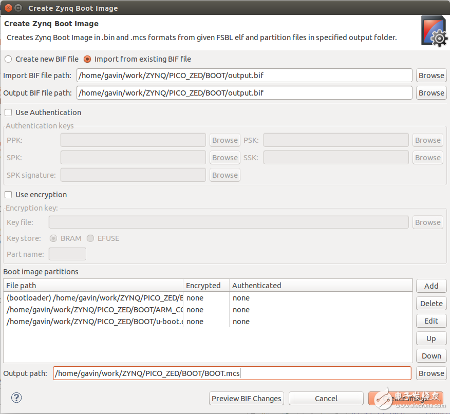 Zynq 7015 linux跑起來之導(dǎo)入之BOOT.bin生成詳解