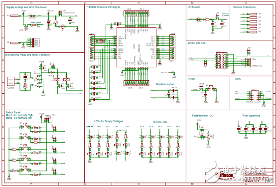 TLE9842-2QX主要特性_PCB設(shè)計圖