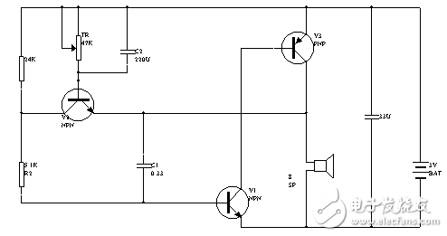 最簡單電子門鈴電路圖大全（晶體管\時基電路\多諧振蕩器\NS5603\KD2538）