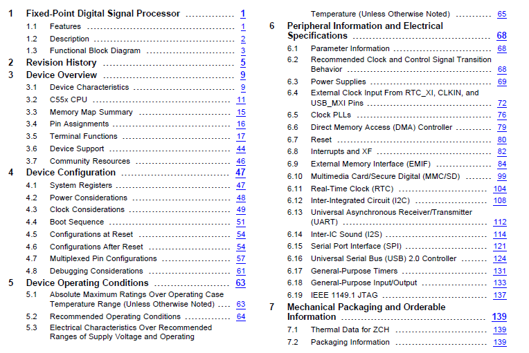 TMS320C5504定點數(shù)字信號處理器的詳細英文原版資料免費下載