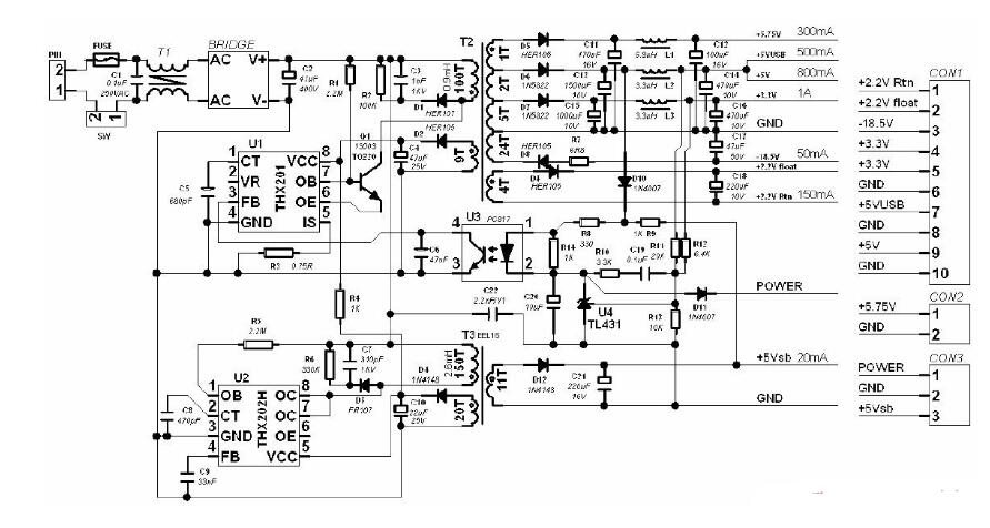 thx202h中文資料匯總（thx202h引腳圖及功能_工作原理及應用電路）