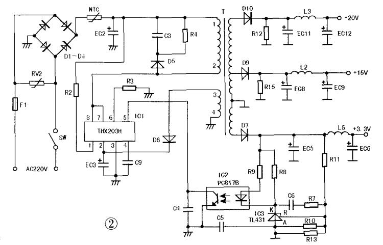 thx203h開關(guān)電路圖大全
