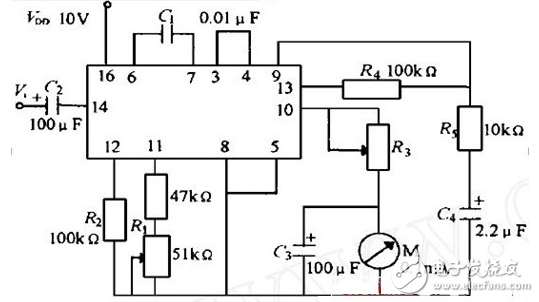 cd4046應用電路圖大全（金屬探測儀/頻率計/充電器/信號發(fā)生器）