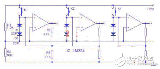 輕觸自鎖開關(guān)電路圖大全（自鎖互鎖電子開關(guān)/雙自鎖輕觸開關(guān)電路）