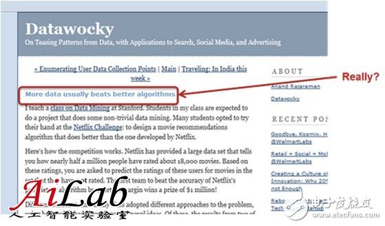 機器學習中更多的數(shù)據(jù)比更好的算法好？沒有合理的方法數(shù)據(jù)會成為噪音