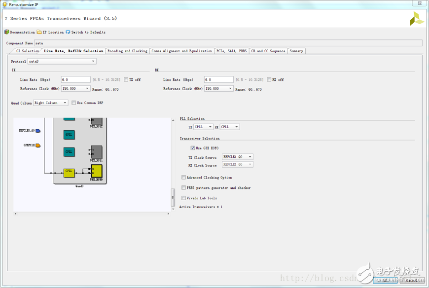 關(guān)于Vivado 配置xilinx GTX的SATA設(shè)計分析和應(yīng)用