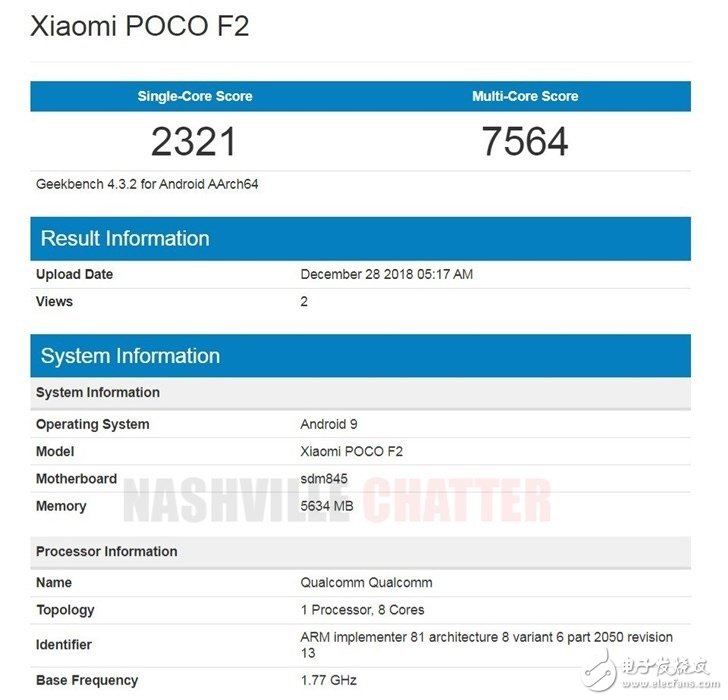 小米POCOF2跑分曝光 配置并不亮眼網(wǎng)友戲稱這是49年入國軍